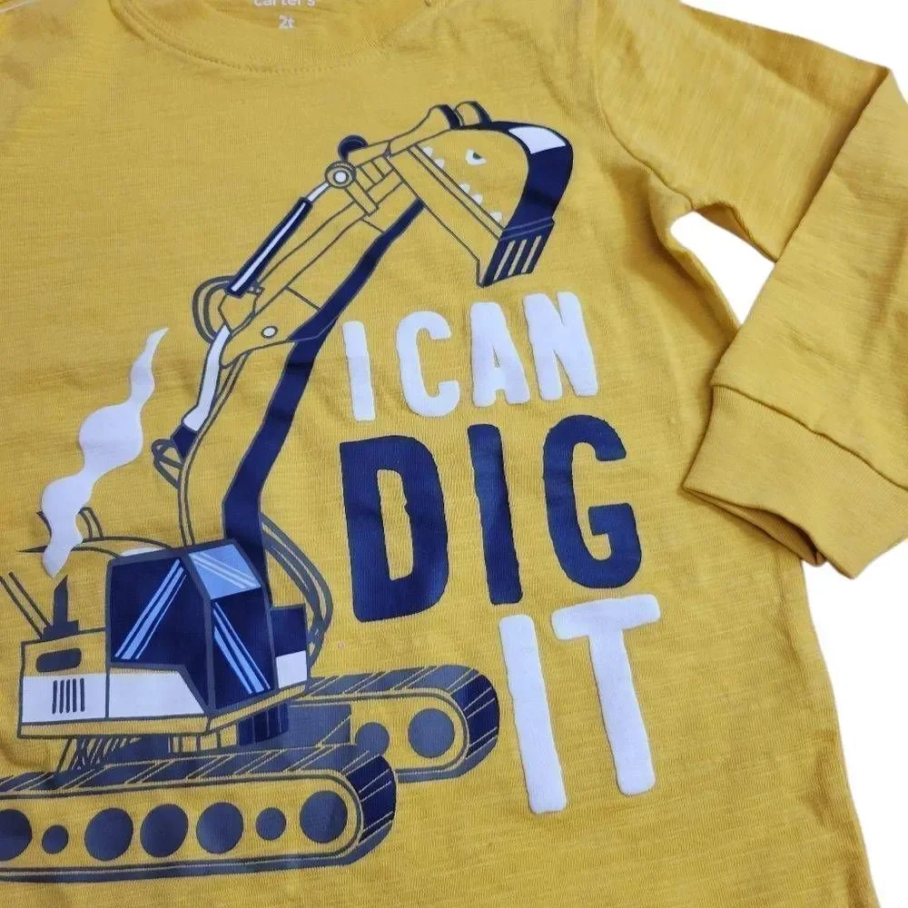 Carter's backhoe shirt 2T